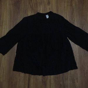 Black turtleneck lacey shirt